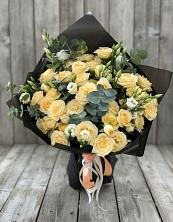 Букет цветов из:  Розы и Лизиантусы в Сосновке