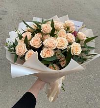 Букет Кремовые розы Латте в Сосновке