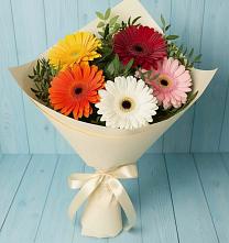 Букет цветов из:  Герберы #REPLACE_PRED# Сосновке