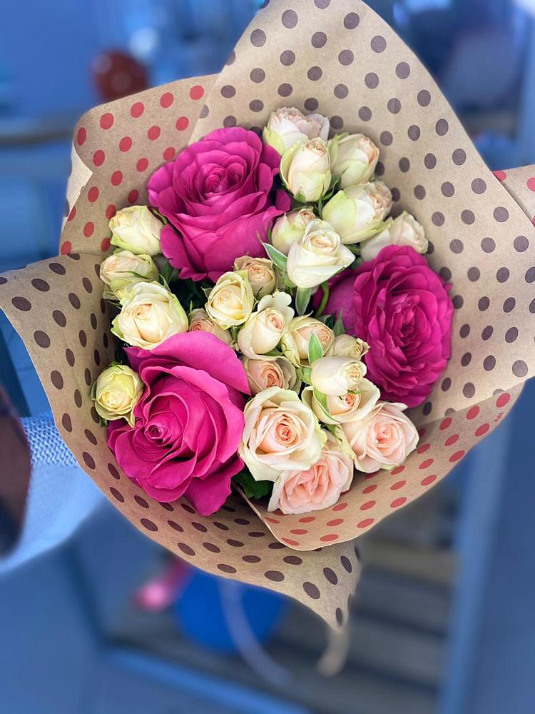 Букет цветов из: Розы в Сосновке