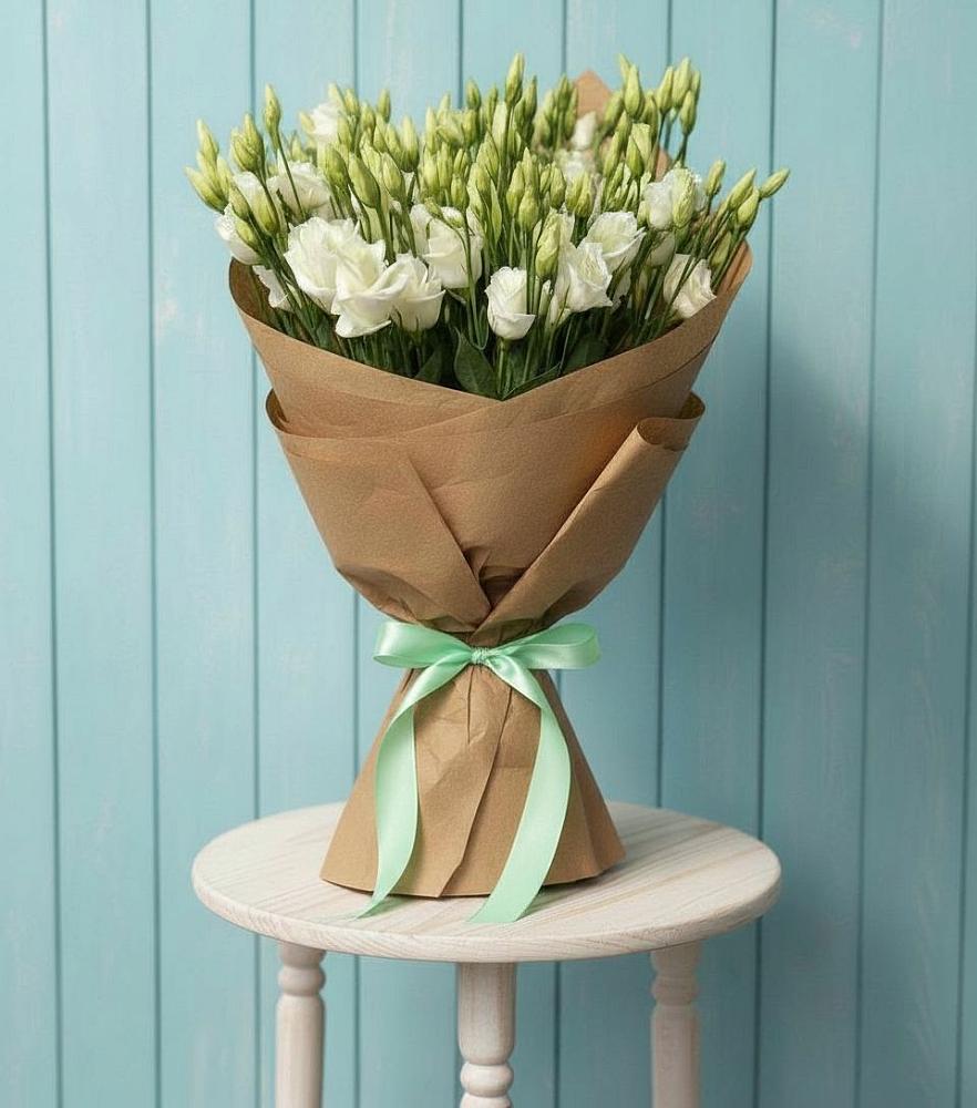 Букет цветов из: Лизиантусы в Сосновке