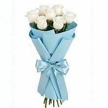 Букет 7 белых роз Проуд #REPLACE_PRED# Сосновке