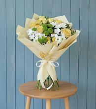 Букет цветов из:  Хризантемы и Розы #REPLACE_PRED# Сосновке